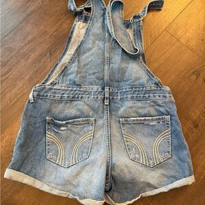 Hollister Light Blue Denim Overalls